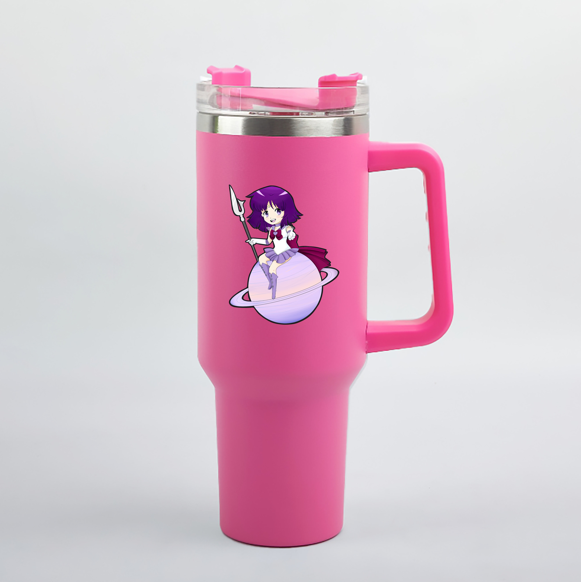 （画像用） 美少女戦士セーラームーン 土萠ほたる Sailor Moon Tomoe Hotaru （セーラーサターン；Sailor Saturn） 1200mL車用タンブラー（カラープリント）